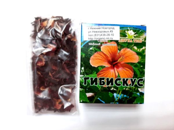 Каркадэ Гибискус Азбука трав Hibiscus